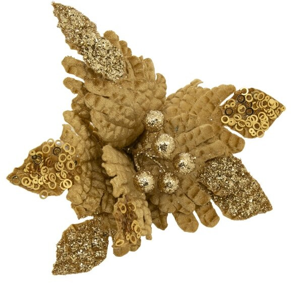 Украшение новогоднее на клипсе «Липовый цветок» | Феникс Презент