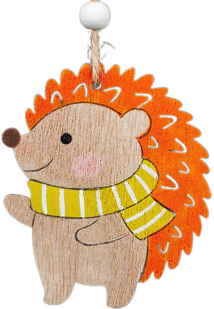 Украшение новогоднее «Рыжий ёжик» | Новогодняя карусель | Erich Krause