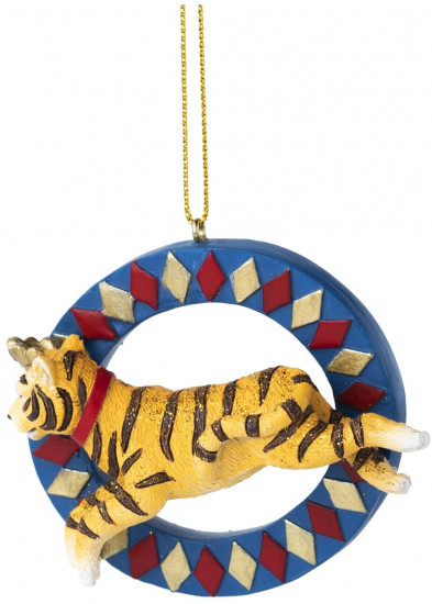 Украшение новогоднее подвесное «Тигр с обручем»