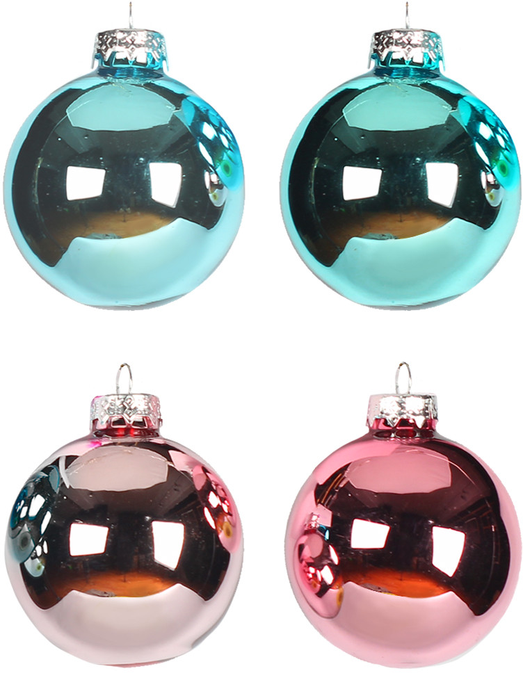 Набор шаров ёлочных «Розовый с голубым» | Magic Time