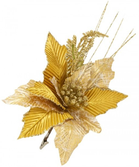 Украшение ёлочное «Золотой цветок»