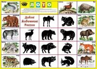 Развивающее лото "Дикие животные" | Лото классическое