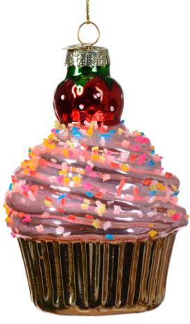 Украшение новогоднее «Кекс с клубникой»