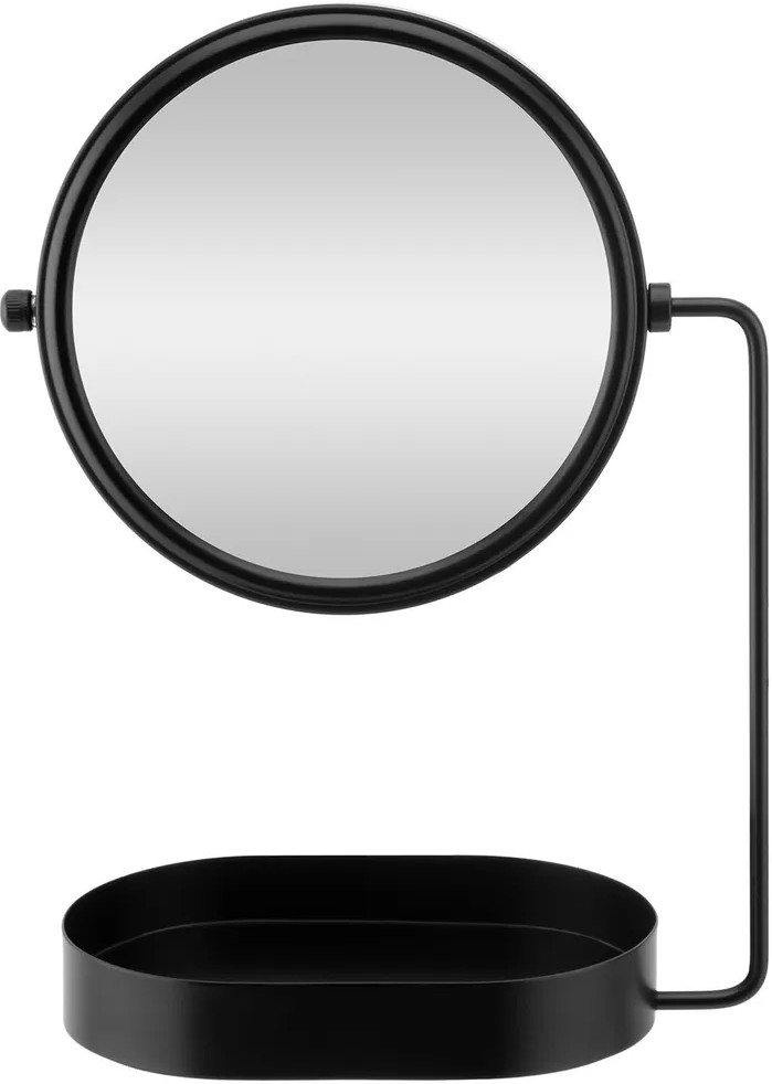 Зеркало настольное двустороннее с контейнером | El Casa