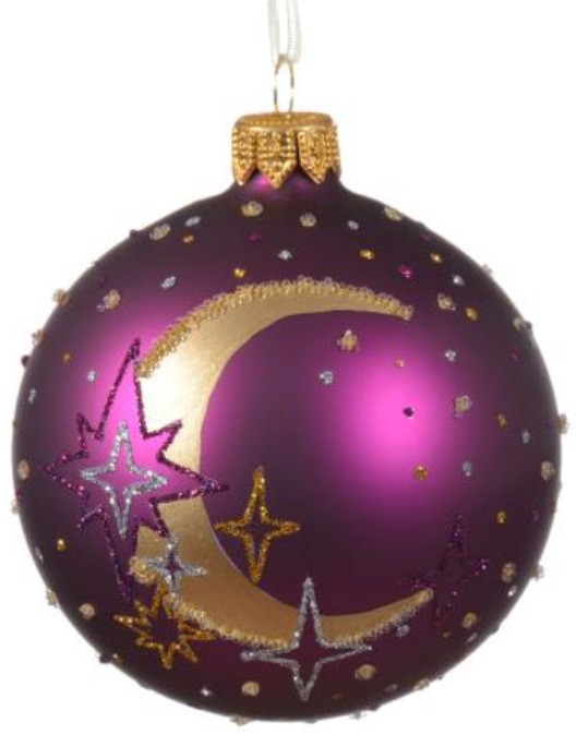 Шар новогодний елочный «Месяц» | Decoris