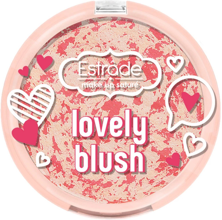 Румяна «Lovely Blush», оттенок 201 нежный светло-розовый | Estrâde