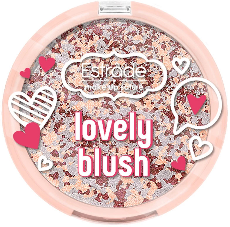 Румяна «Lovely Blush», оттенок 204 деликатный розово-лиловый | Estrâde