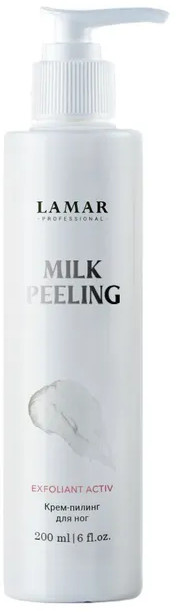Крем-пилинг для ног «Milk peeling» | Exfoliant active | Lamar Professional