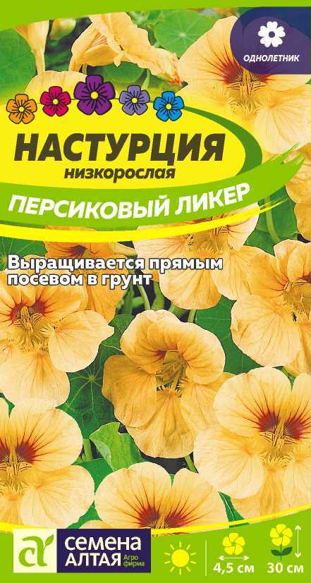 Настурция «Персиковый Ликер» | Семена Алтая