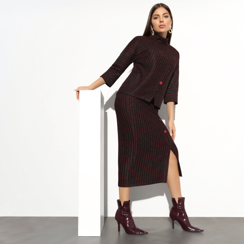 Комплект женский «На ноте элегантности, рэд, 2 в 1» | Charutti