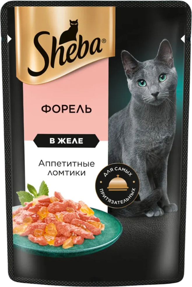Корм для кошек «Ломтики в желе с форелью» | Sheba