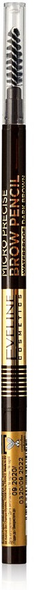 Карандаш для бровей водостойкий «Micro Precise Brow Pencil», оттенок 03 Dark Brown | Eveline Cosmetics