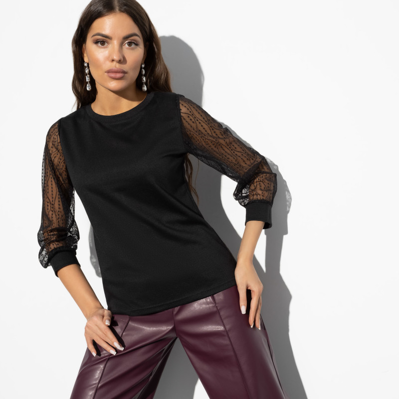 Джемпер женский «Сокровенные мечты, блэк» | Charutti