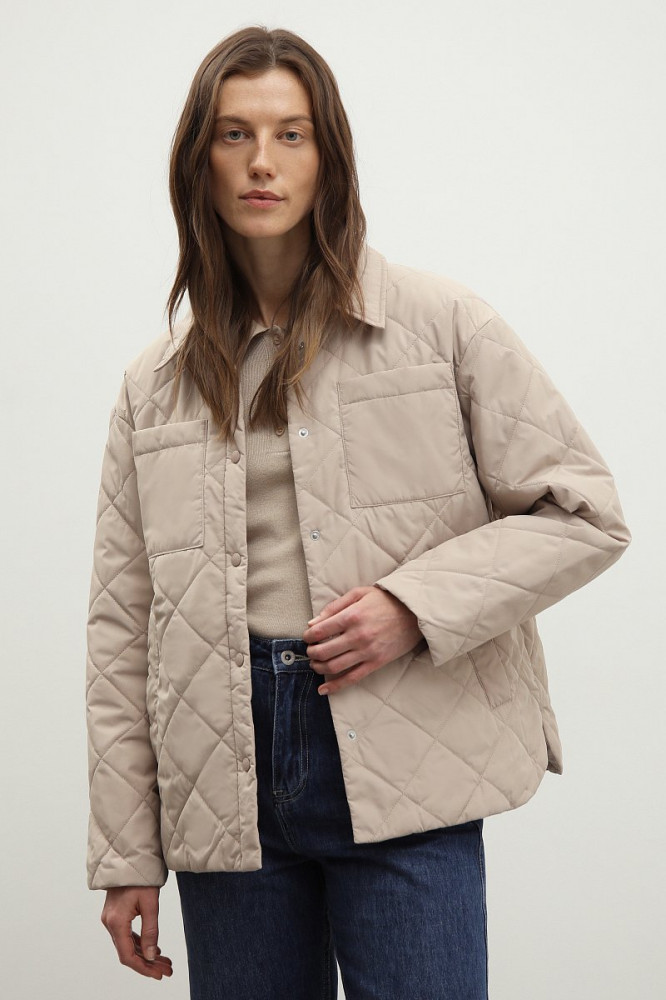 Куртка-рубашка стеганая женская | Finn Flare