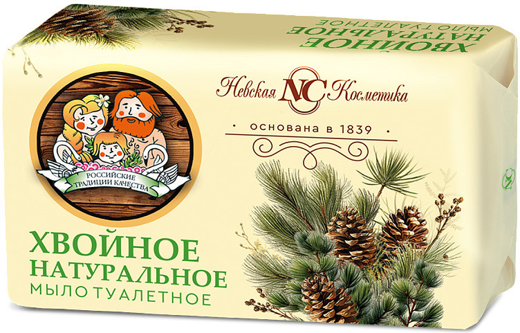 Мыло туалетное натуральное «Хвойное» | Невская Косметика