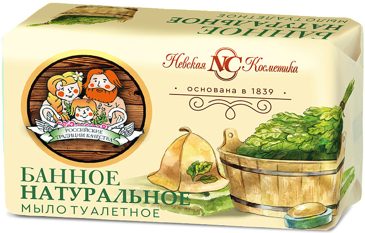 Мыло туалетное натуральное «Банное» | Невская Косметика