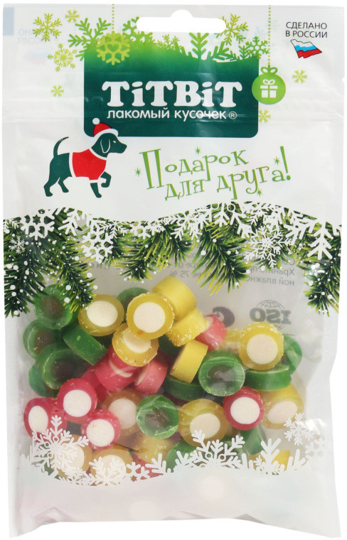 Дольки для собак мармеладные | Новогодняя коллекция | TiTBiT