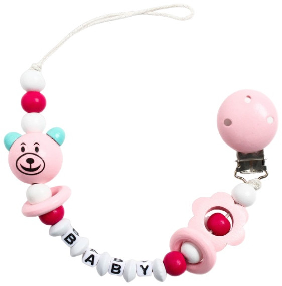 Держатель для пустышки «Мишка» | ЭКО | Mum&Baby