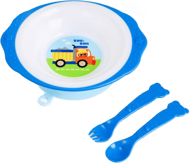 Набор детской посуды «Транспорт Бип-Бип» | Сыночек | Mum&Baby