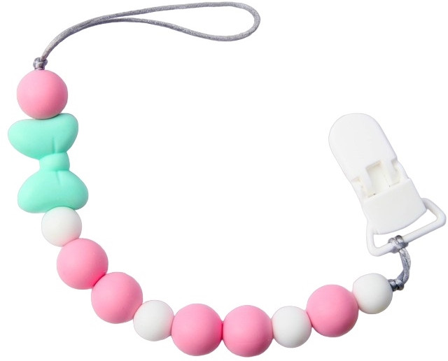 Держатель для пустышки силиконовый «Нежность» | Силикоша | Mum&Baby