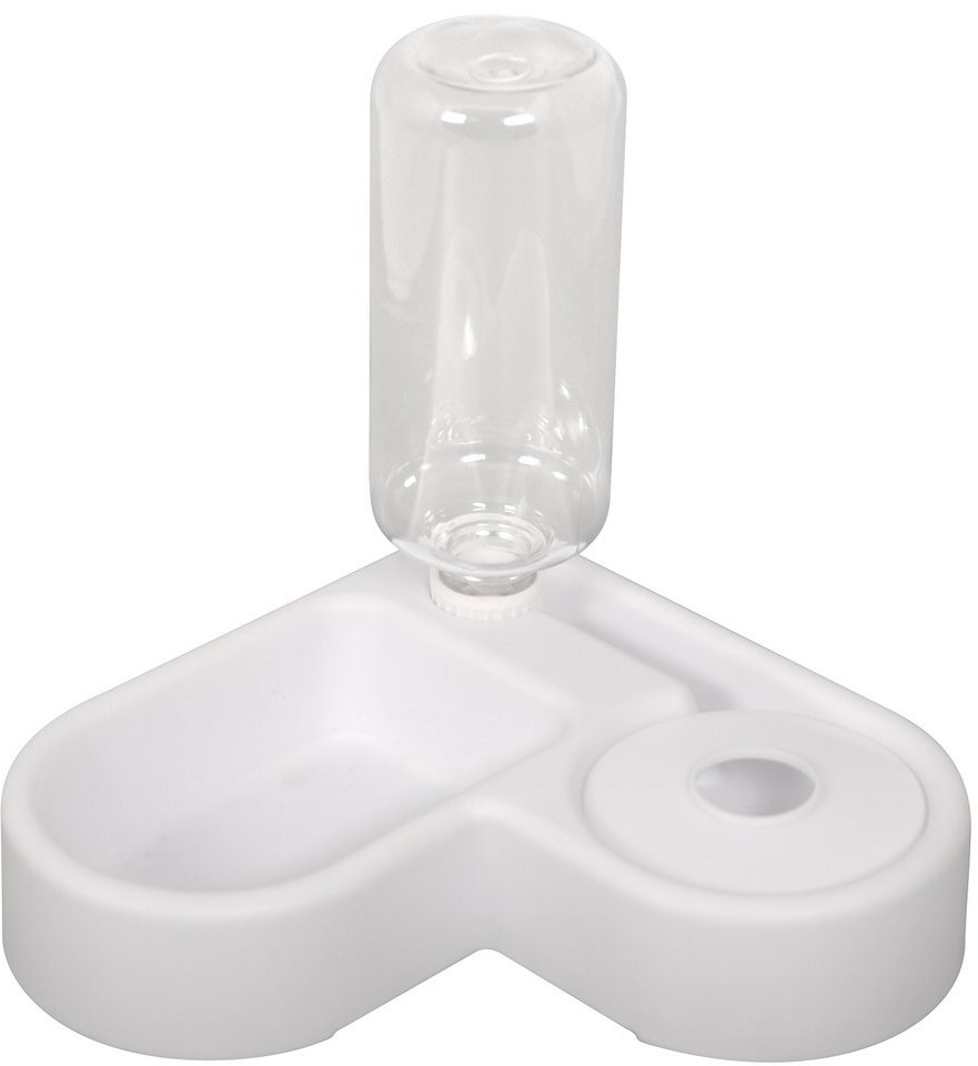 Миска двойная с автопоилкой для домашних питомцев