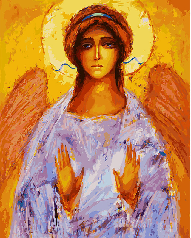 Картина по номерам «Ангел» | Белоснежка