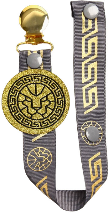 Держатель для пустышки на ленте «Lion» | Baby Gold Collection | Mum&Baby