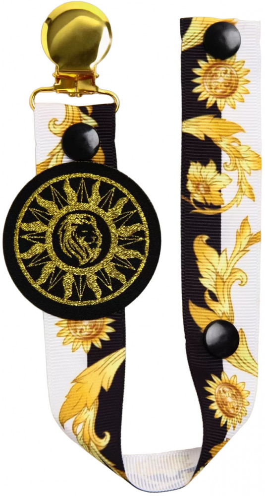 Держатель для пустышки на ленте «Little King» | Baby Gold Collection | Mum&Baby