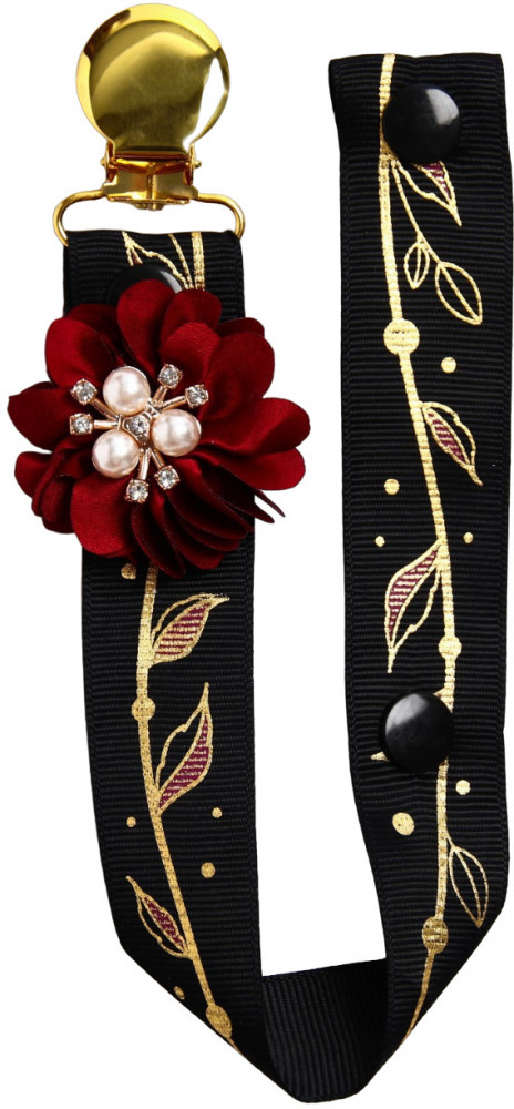 Держатель для пустышки на ленте «Little queen» | Baby Gold Collection | Mum&Baby