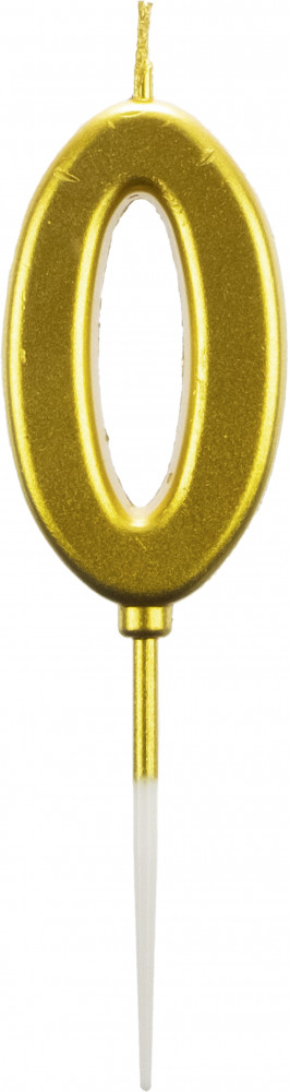 Свеча для торта «Цифра 0» | Феникс Презент