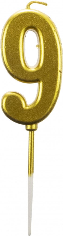Свеча для торта «Цифра 9» | Феникс Презент