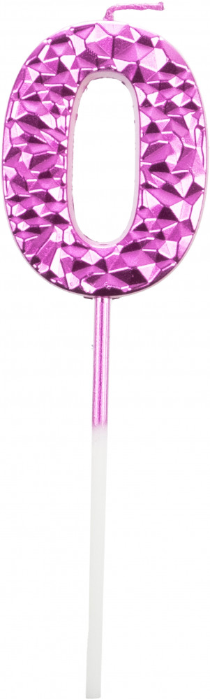 Свеча для торта «Цифра 0» | Феникс Презент