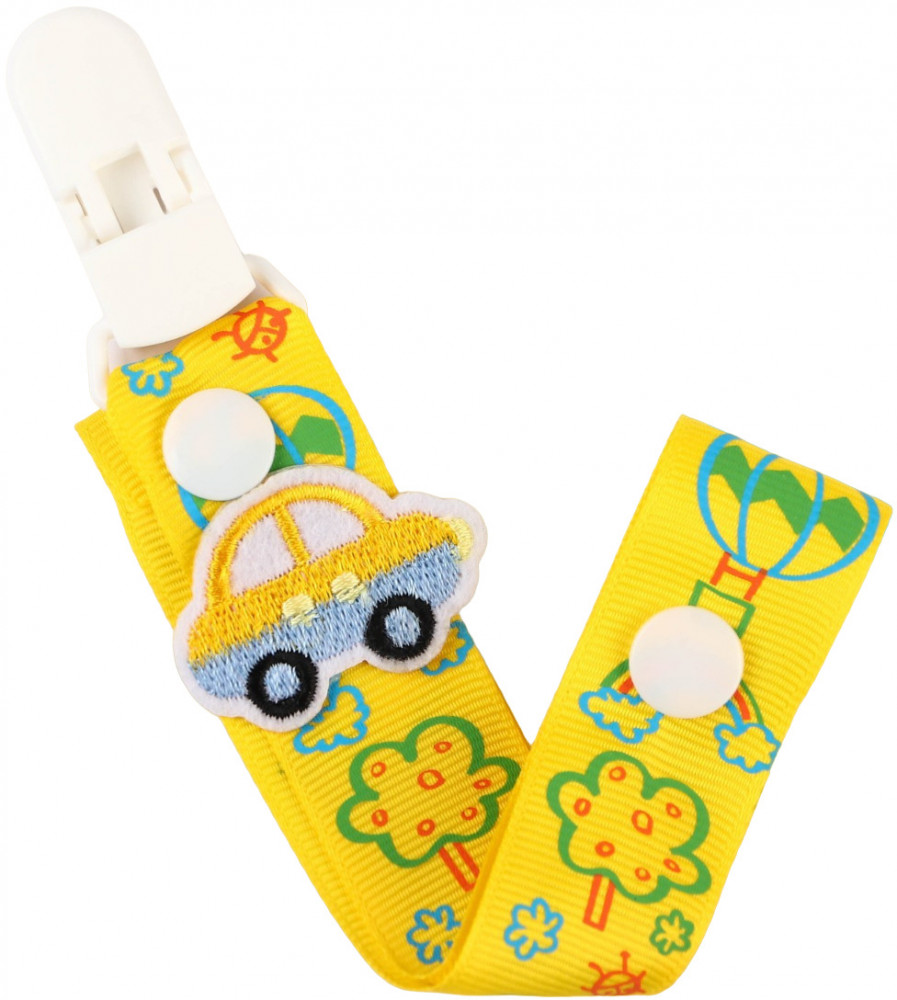 Держатель для пустышки на ленте «Мой первый транспорт» | Сыночек | Mum&Baby