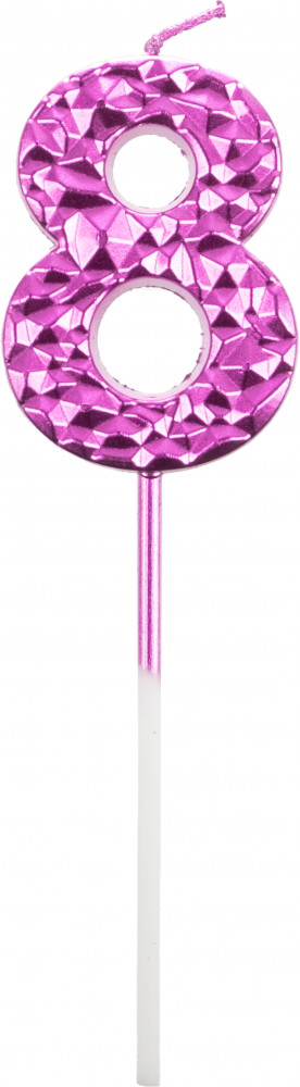 Свеча для торта «Цифра 8» | Феникс Презент