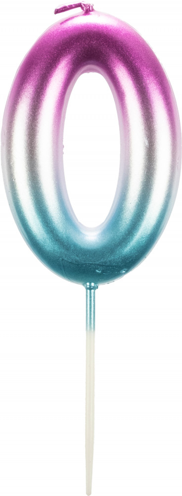 Свеча для торта «Цифра 0» | Феникс Презент