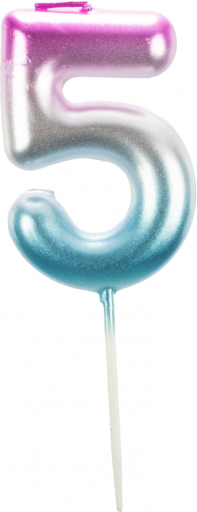 Свеча для торта «Цифра 5» | Феникс Презент