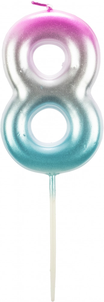 Свеча для торта «Цифра 8» | Феникс Презент