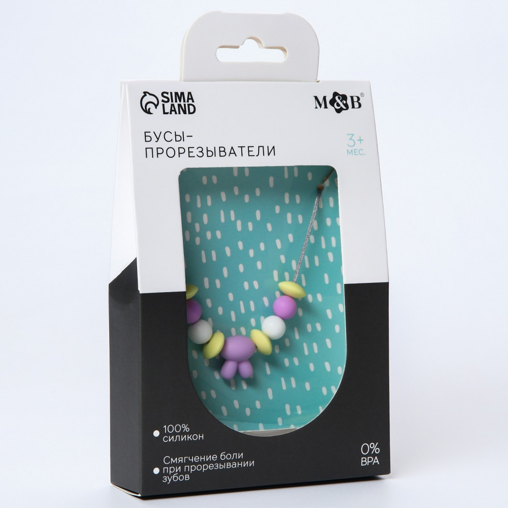 Бусы-прорезыватели «Зайчик» | Mum&Baby