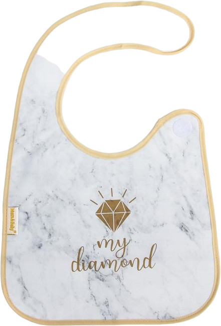 Нагрудник с кармашком «My diamond» | Baby Gold Collection | Mum&Baby