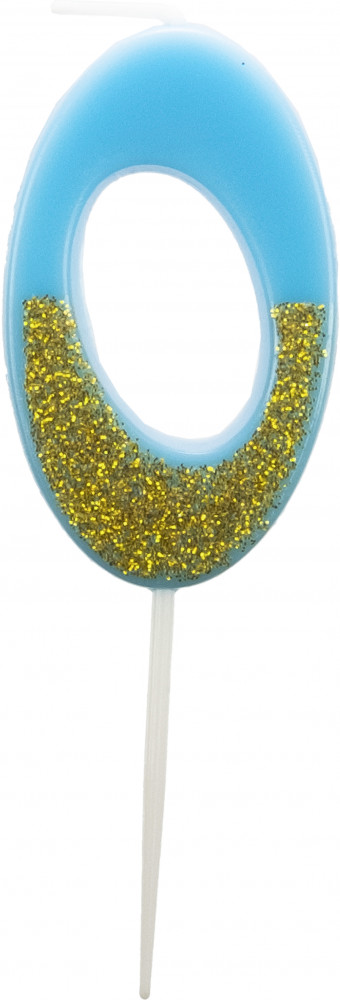 Свеча для торта «Цифра 0» | Феникс Презент