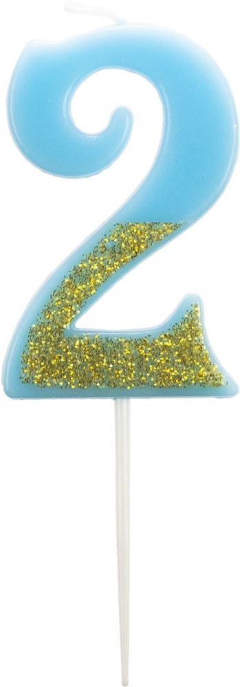 Свеча для торта «Цифра 2» | Феникс Презент