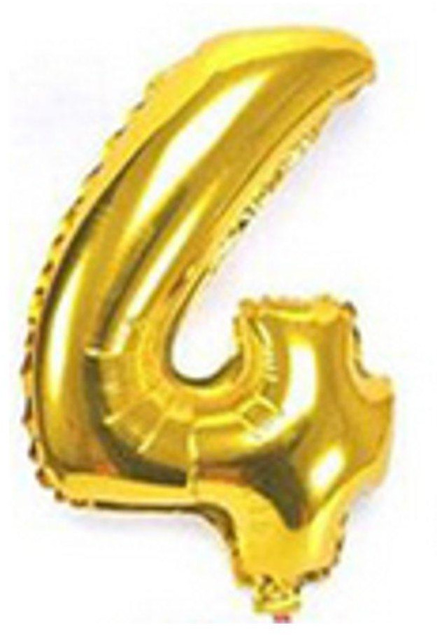 Шар фольгированный в форме «Цифра 4» | Феникс Презент