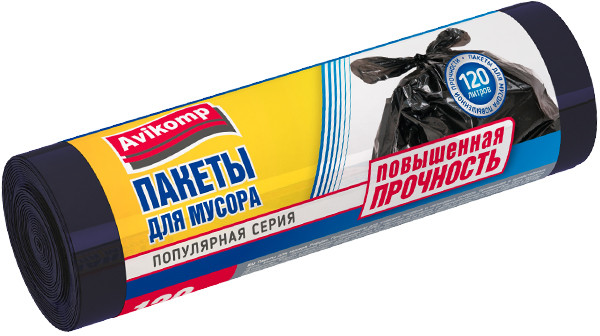 Пакеты для мусора повышенной прочности | Повышенная прочность | Avikomp