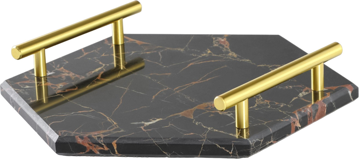 Поднос из мрамора | Посуда для подачи Marble из светлого мрамора | Magistro