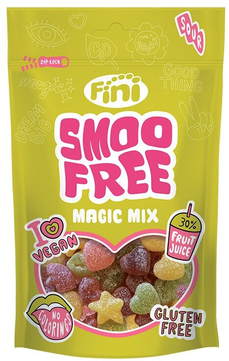 Мармелад жевательный кислый «Magic Mix» | SmooFree | Fini