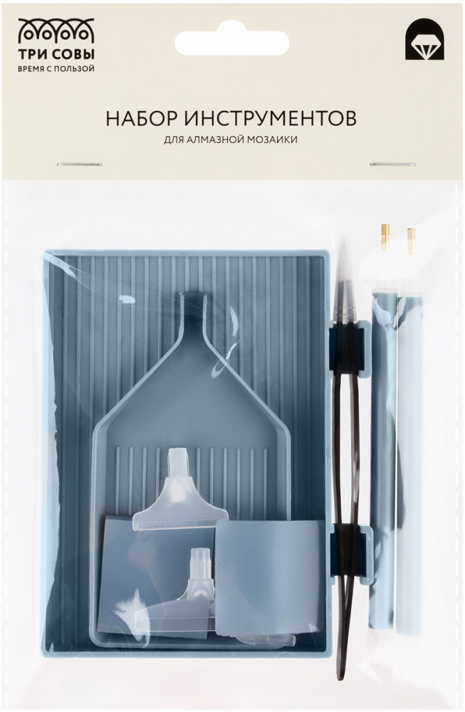 Набор инструментов для алмазной мозаики «Средний» | Три совы
