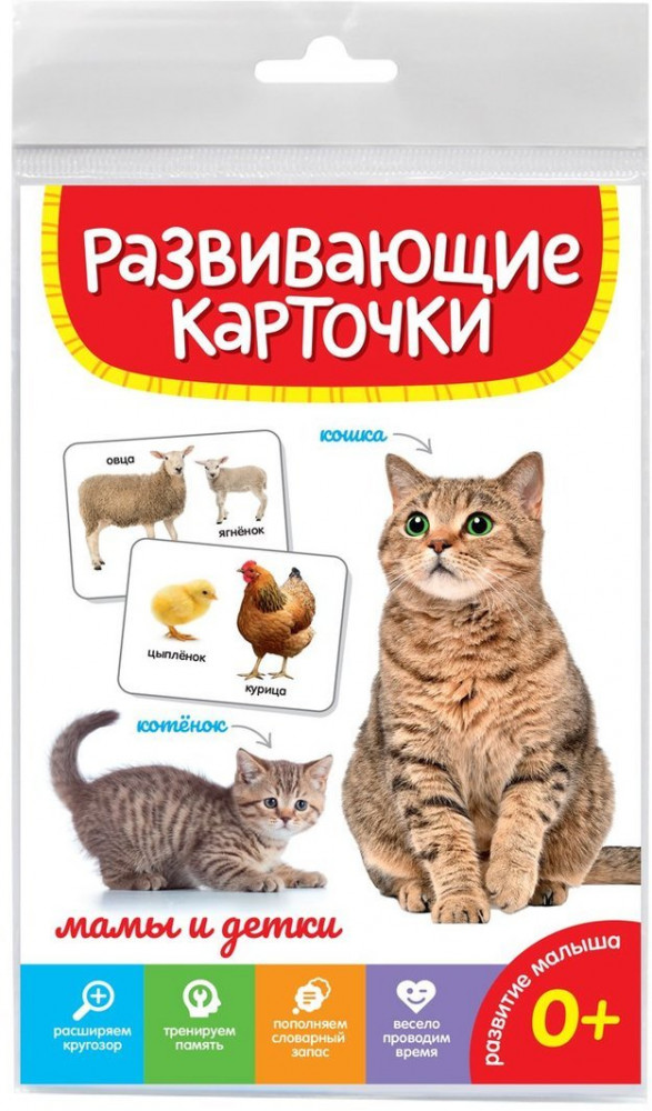 Развивающие карточки «Мамы и детки»