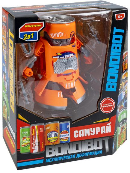 Трансформер-банка «Робот-ветер, самурай с оружием» | Bondibot | Bondibon