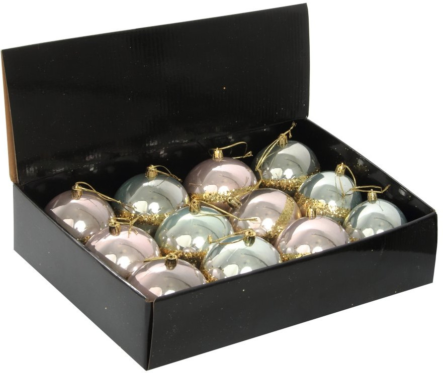 Набор игрушек ёлочных «Золотое кольцо Сатурна» | Новогодний декор «Нежная мята» | Remeco club