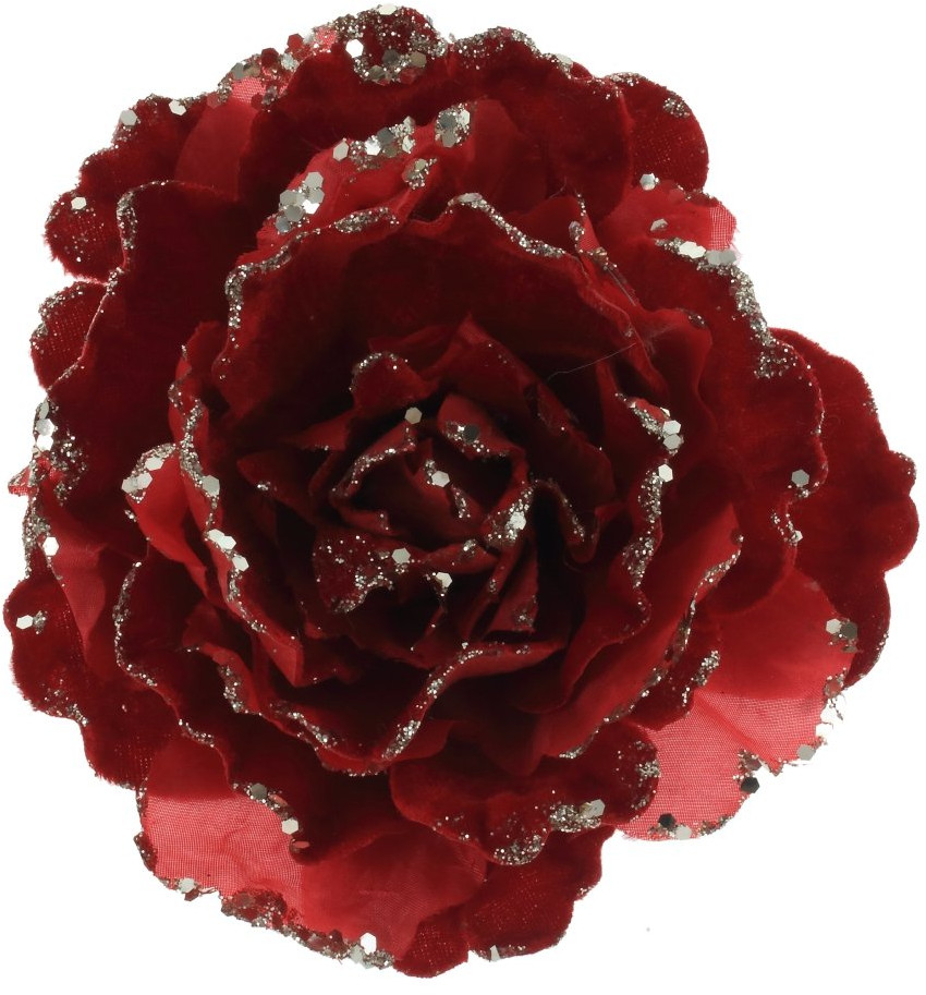 Изделие декоративное на клипсе «Цветок» | Новогодний декор «Королевский подарок» | Remeco club